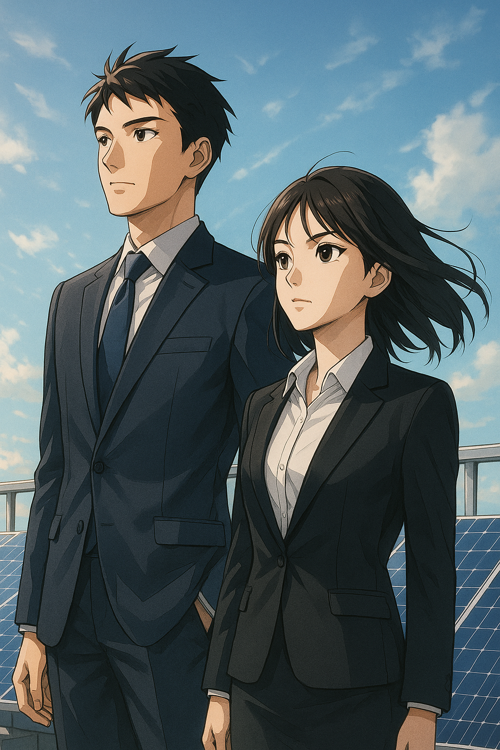 若手ビジネスパーソンのアニメビジュアル